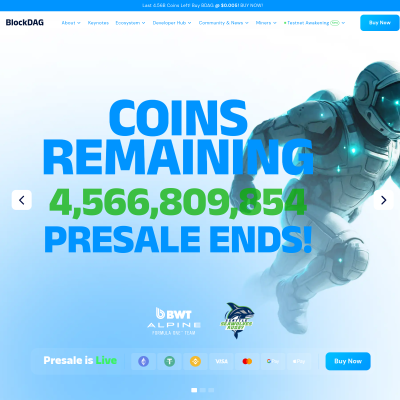 Screenshot of https://blockdag.network/