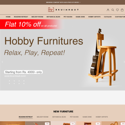 Screenshot of https://bruinhout.com