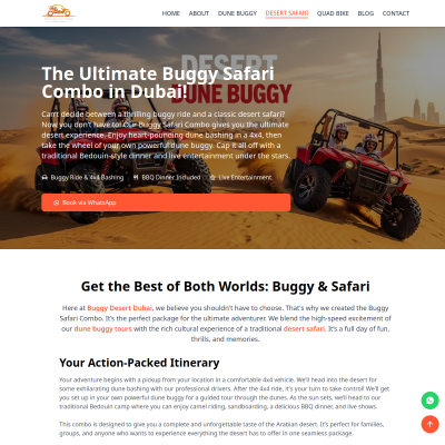 Screenshot of https://buggydesertdubai.ae/buggy-desert-safari