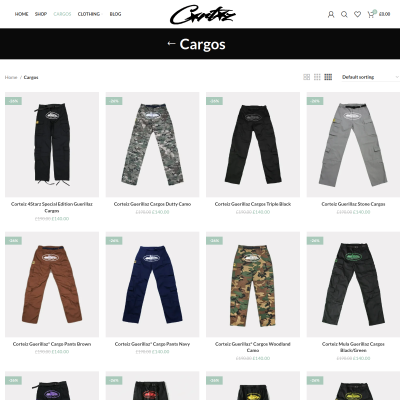 Screenshot of https://corteizsofficialsuk.com/cargos/