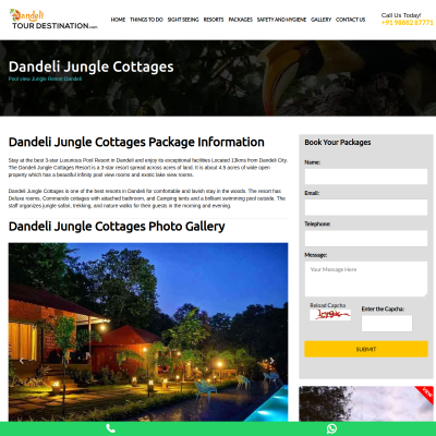 Screenshot of https://dandelitourdestination.com/tusker-trails-packages.html