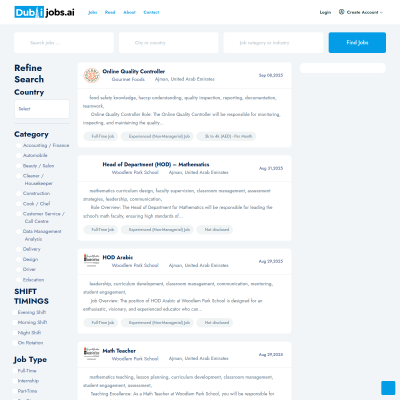 Screenshot of https://dubaijobs.ai/jobs/jobs-in-ajman