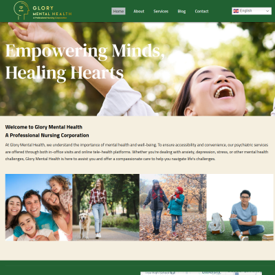 Screenshot of https://glorymentalhealth.com/