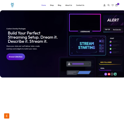 Screenshot of https://greatoverlays.com