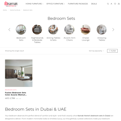 Screenshot of https://karnakhome.com/product-category/home-furniture/bedroom-sets/