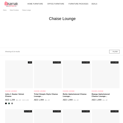 Screenshot of https://karnakhome.com/product-category/home-furniture/chaise/