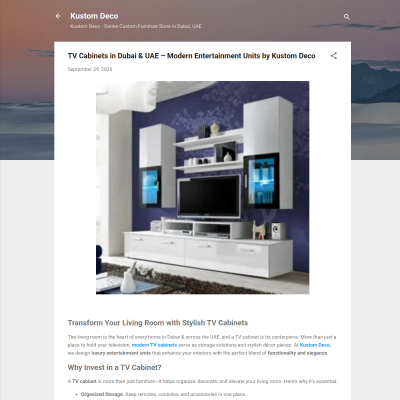 Screenshot of https://kustomdeco1.blogspot.com/2025/09/tv-cabinets-in-dubai-uae-modern.html