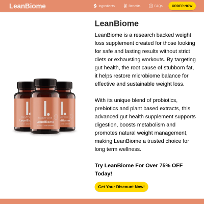Screenshot of https://leainbiome.com