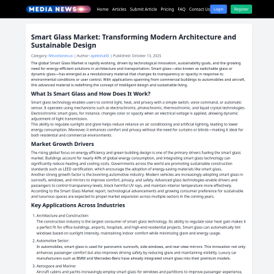 Screenshot of https://medianewsfire.com/miscellaneous/smart-glass-market-transforming-modern-architecture-and-sustainable-design