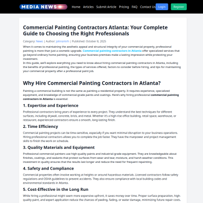 Screenshot of https://medianewsfire.com/news/commercial-painting-contractors-atlanta-your-complete-guide-to-choosing-the-right-professionals