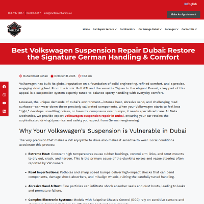 Screenshot of https://metamechanics.ae/best-volkswagen-suspension-repair-in-dubai-restore-the-signature-german-handling/