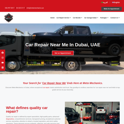 Screenshot of https://metamechanics.ae/car-repair-near-me-and-car-repair-center-in-dubai/