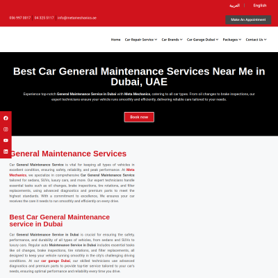 Screenshot of https://metamechanics.ae/car-repair-services/general-maintenance-service-in-dubai/