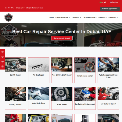 Screenshot of https://metamechanics.ae/car-repair-services/