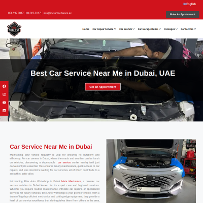 Screenshot of https://metamechanics.ae/car-service-near-me-in-dubai/
