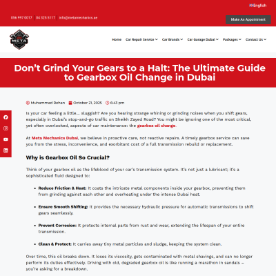 Screenshot of https://metamechanics.ae/dont-grind-your-gears-to-a-halt-the-ultimate-guide-to-gearbox-oil-change-in-dubai/
