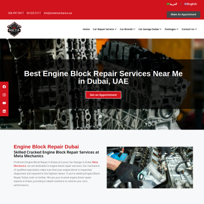 Screenshot of https://metamechanics.ae/engine-block-repair/