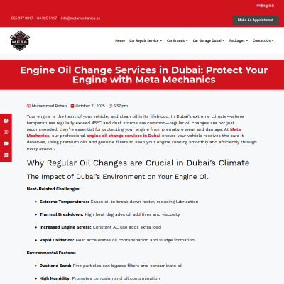 Screenshot of https://metamechanics.ae/engine-oil-change-services-in-dubai-protect-your-engine-with-meta-mechanics/