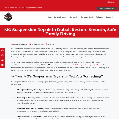 Screenshot of https://metamechanics.ae/mg-suspension-repair-in-dubai-restore-smooth-safe-family-driving/