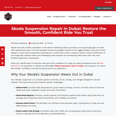 Screenshot of https://metamechanics.ae/skoda-suspension-repair-in-dubai-restore-the-smooth-confident-ride-you-trust/