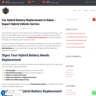 Screenshot of https://metamechanicsabudhabi.com/car-hybrid-battery-replacement-in-dubai-expert-hybrid-vehicle-service/