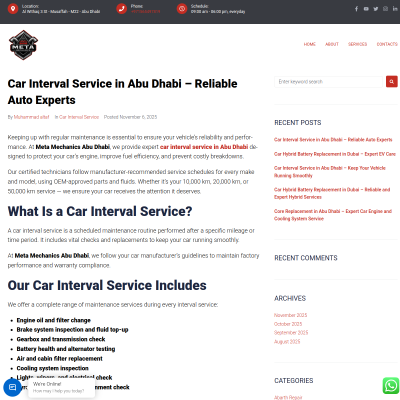 Screenshot of https://metamechanicsabudhabi.com/car-interval-service-in-abu-dhabi-reliable-auto-experts/