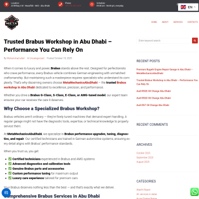 Screenshot of https://metamechanicsabudhabi.com/trusted-brabus-workshop-in-abu-dhabi-performance-you-can-rely-on/