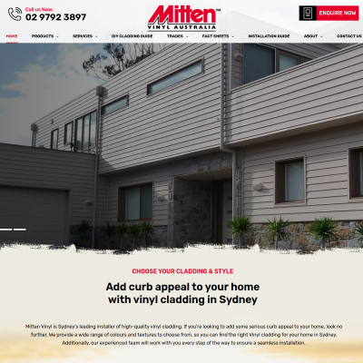 Screenshot of https://mittenvinyl.com.au