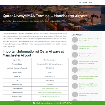 Screenshot of https://nearterminal.com/qatar-airways/man-terminal-manchester-airport/