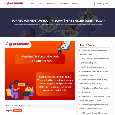 Screenshot of https://omsaigroupconsultancy.com/blog/recruitment-agency-in-surat/