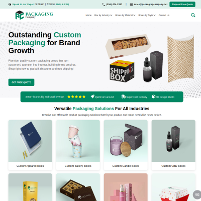 Screenshot of http://packagingcompany.net