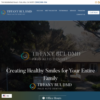 Screenshot of https://paloaltodentist.com/