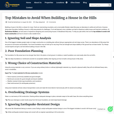 rasheshwaribuilders.in/building-a-house-in-the-hills-mistakes-to-avoid/