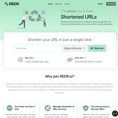 Screenshot of https://redr.io