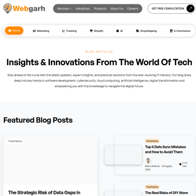 Screenshot of https://reflect.webgarh.com/