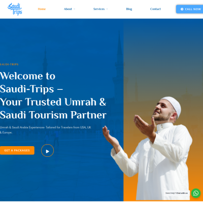 Screenshot of https://saudi-trips.com/