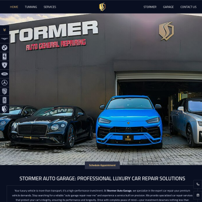 Screenshot of https://stormerauto.ae