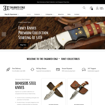 Screenshot of https://theengravededge.com/