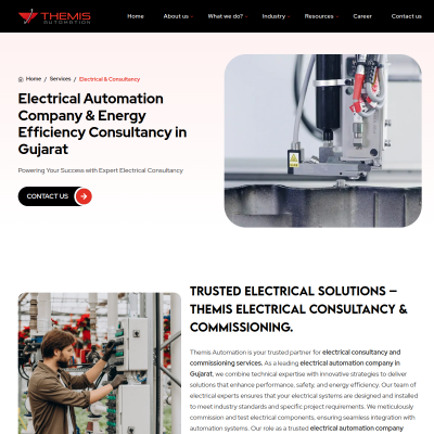 Screenshot of https://themisautomation.com/service/electrical-consultancy/