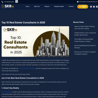 Screenshot of https://thesmartkeyrealty.com/top-real-estate-consultants/