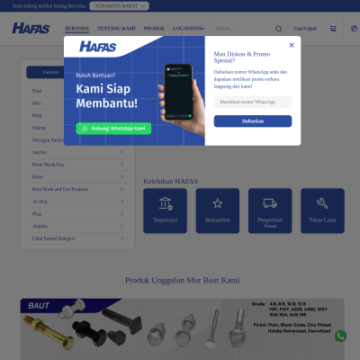 Screenshot of https://tokohasil.com