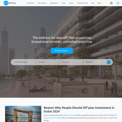 Screenshot of https://uae-offplan.com/
