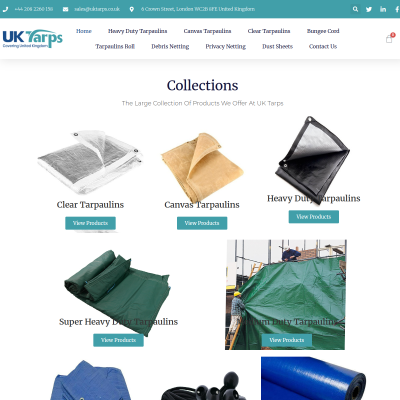 Screenshot of https://uktarps.co.uk/