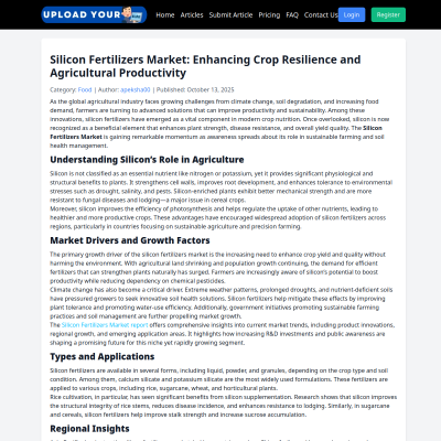 Screenshot of https://uploadyourblogs.com/food/silicon-fertilizers-market-enhancing-crop-resilience-and-agricultural-productivity