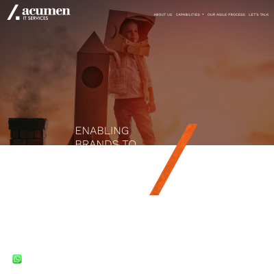 Screenshot of https://www.acumenitservices.ca/