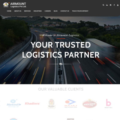 Screenshot of https://www.airmountlogistics.com/