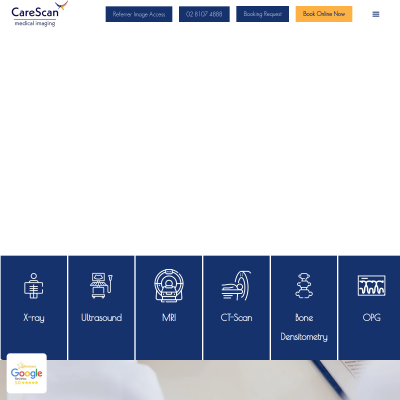 Screenshot of https://www.carescan.com.au/