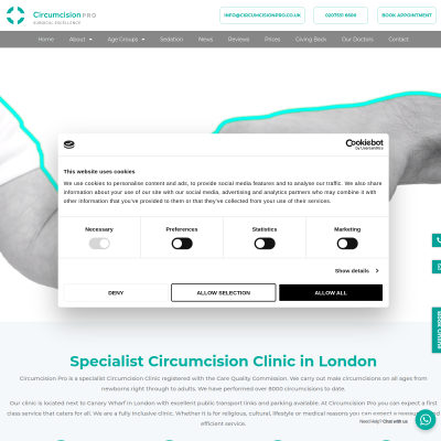 Screenshot of https://www.circumcisionpro.co.uk/