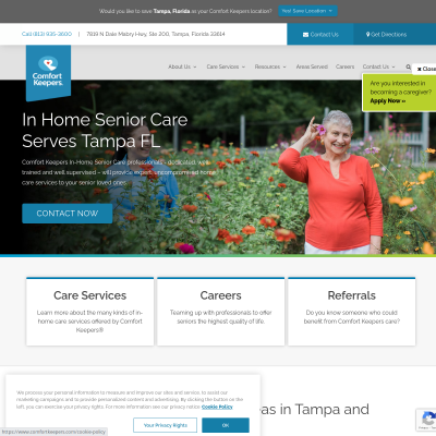 Screenshot of https://www.comfortkeepers.com/offices/florida/tampa/