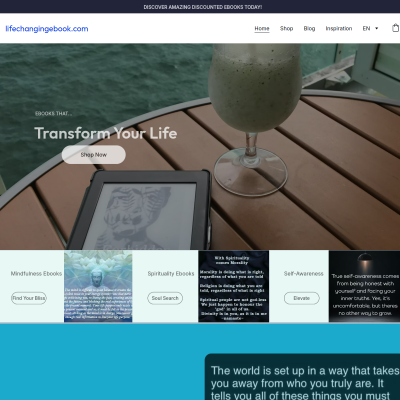 Screenshot of http://www.lifechangingebook.com